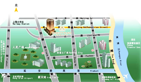 Landkarte des des Majesty Plaza Hotel s